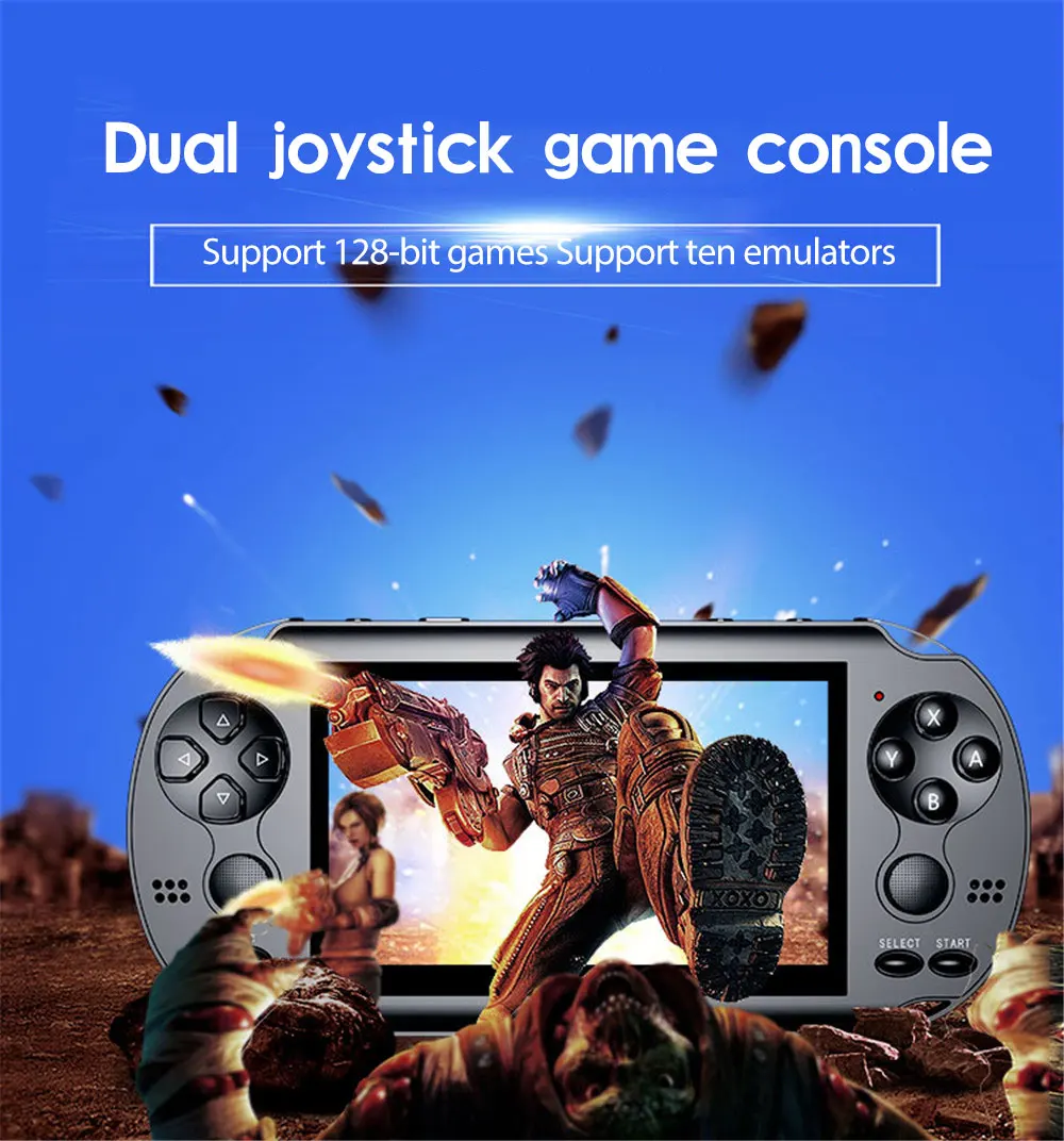 Game Console Protable Classic Nostalgic Handheld 8GB Dual-Shake Game Player HD Color Screen Built-in Speaker Game Controller Hot