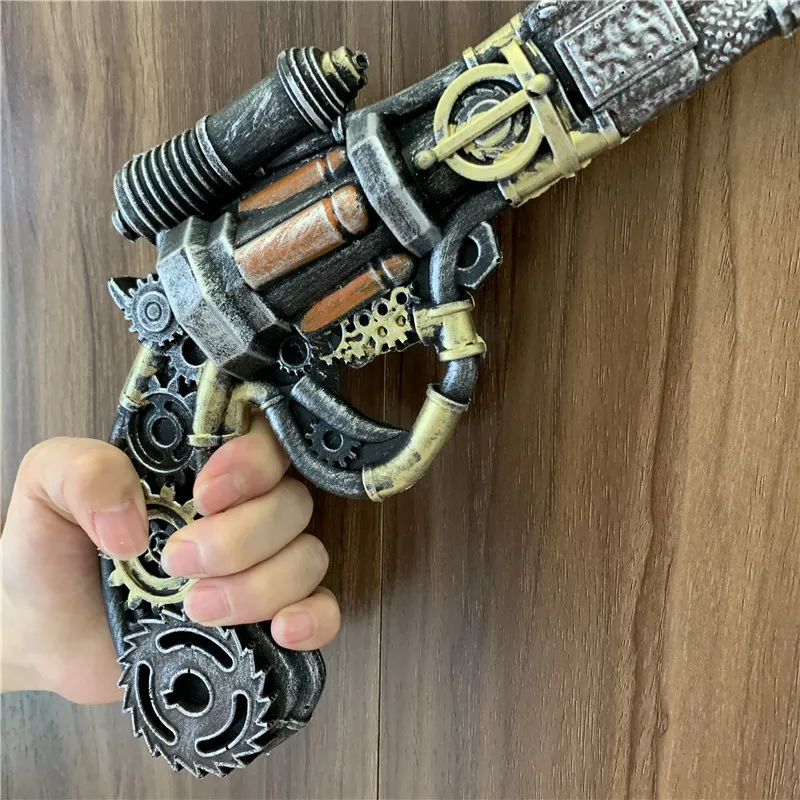 Cosplay Prop 1:1 Revolvers Future Warriors Weapon Coloured Gun Strange Technology Revolvers Cosplay Awakening Magic Sword Safety PU 32cm