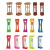 Maroon Wood Sandglass Timer Brushing Special Needs Therapy Math Exercising Hourglass 1,2,3,5 Minutes 6