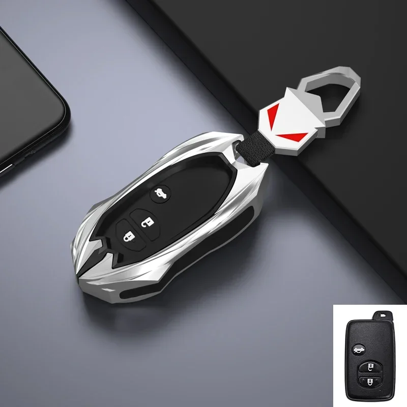 thumbnail image 1 of Funda para llave de coche de zinc-zinc para Toyota Aqua RAV4 Land Cruiser Camry Prado Corolla Prius, carcasa para mando a distancia sin llave, 1 of 5
