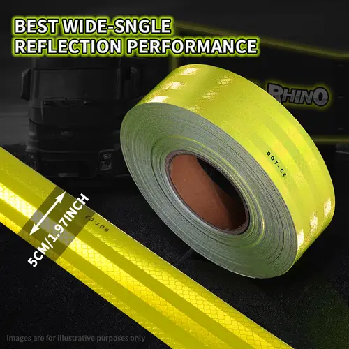 Car Truck Reflective Safety Tape Warning Night Light Waterproof Trailer Reflector Sticker For Car Truck Warning Safety - Image 12