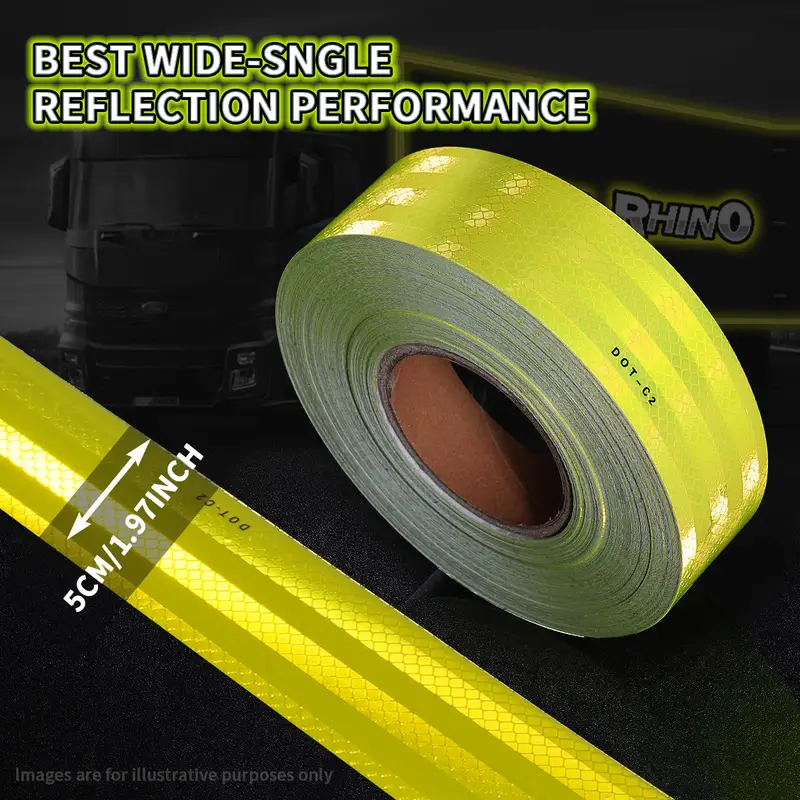 Car Truck Reflective Safety Tape Warning Night Light Waterproof Trailer Reflector Sticker For Car Truck Warning Safety - Image 12