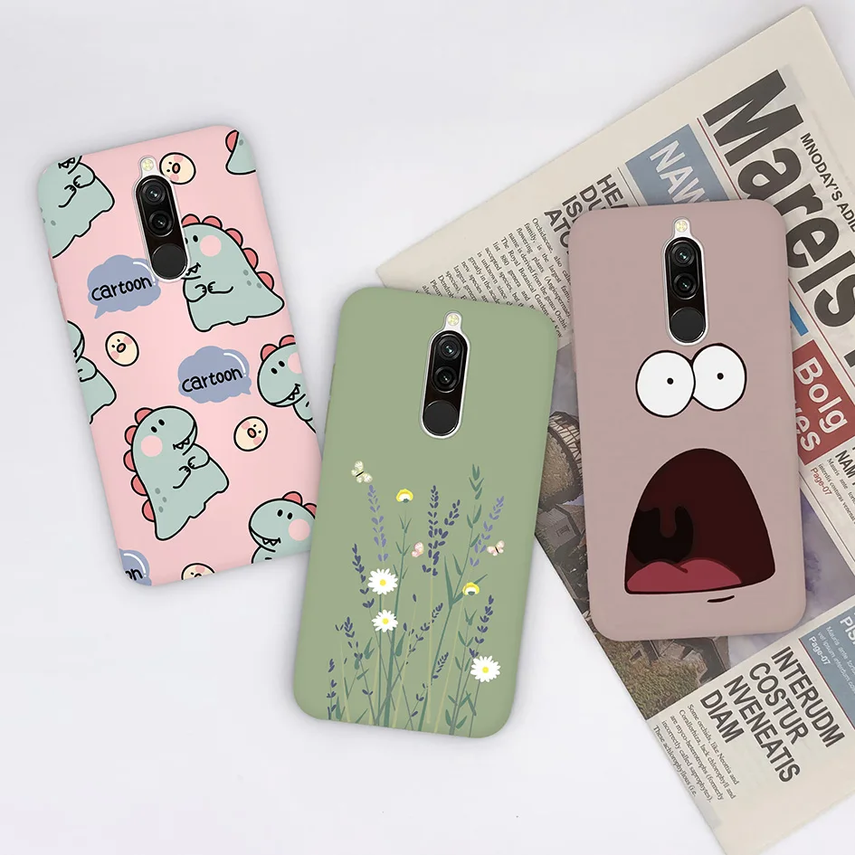 Charming Cartoon Daisy Matte Avocado Silicone Case