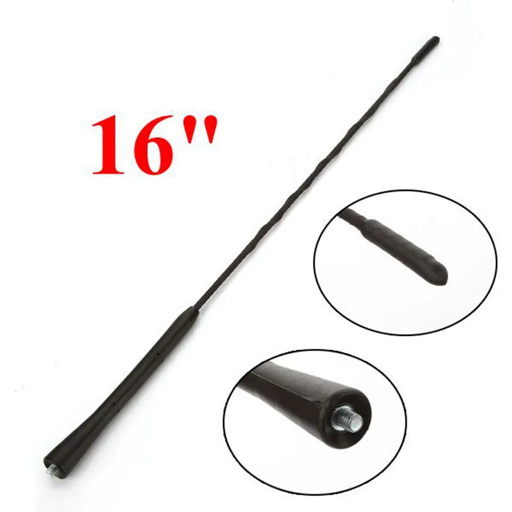 Car Antenna FM Antenna Roof Antenna 16" Whip Roof Mast AM/FM Aerial Antenna for VW Jetta Bora Golf Polo MK4 Passat B5 Audi Most Car