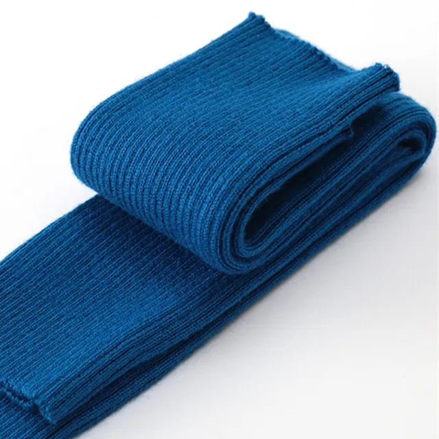 Sparsil Women's Winter&Autumn Christmas Cashmere Blend Knitted Long Gloves Solid Color Fashion Warm For Lady Elbow Mittens 24Seaweed Blue