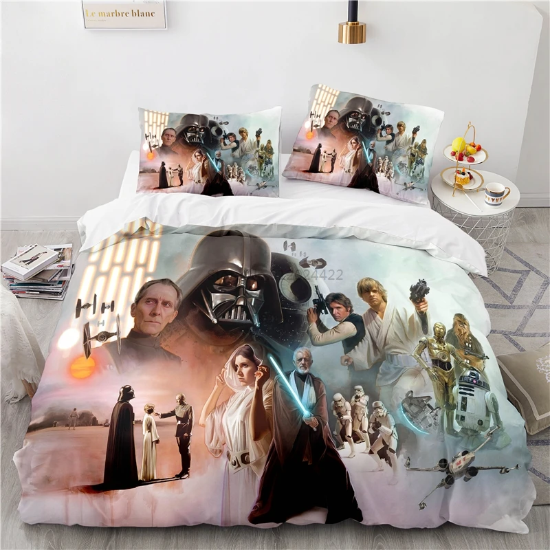 New Star Wars 3d Bedding Set Print Duvet Cover Set with Pillowcase Home Textile Elegant Bedroom Decor Bed Linen Set Dropshipping 