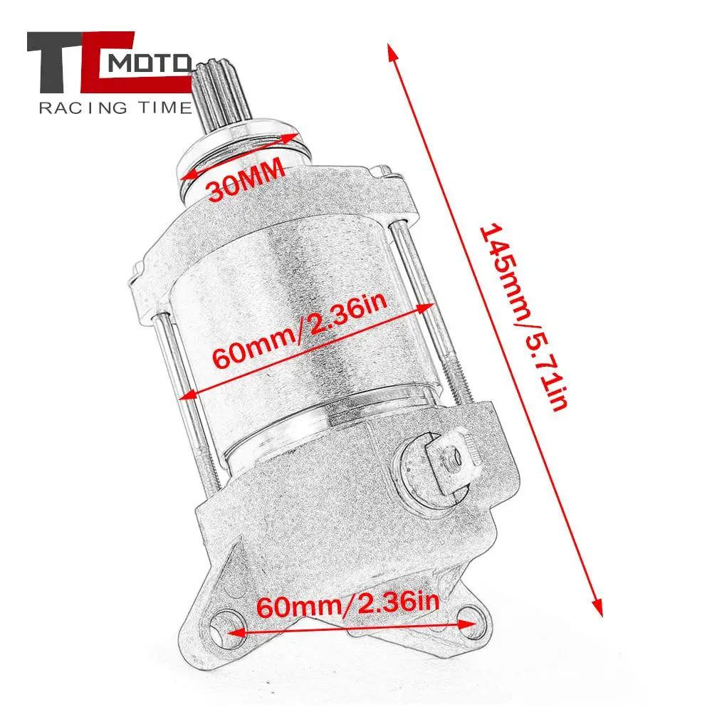 Starter Motor Set Engine Pull Starter Motorcycle Starter Motor Starting For Yamaha WR450F WR 450F 2007-2015 WR450 F 2008 2009 2010 2011 2012 2013 2014 5TJ-81890-30
