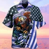 Men's Casual Shirts Parrot 3d Print Shirts Men Fashion Hawaiian Shirt Beach Blouses Short Sleeve Blouse Vocation Lapel Shirt Boy 4