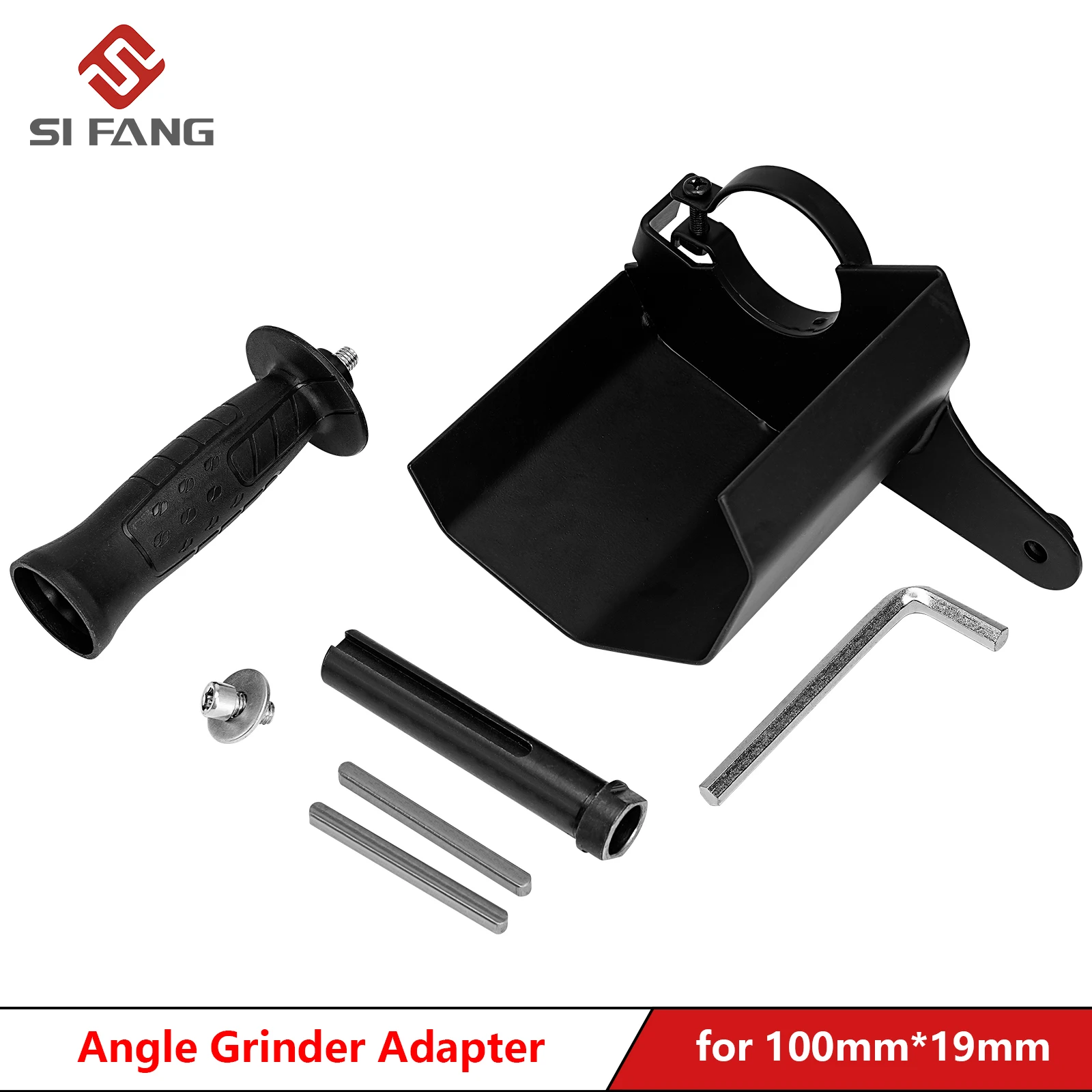 SIFANG Winkelschleifer Hand Linear Roller Polierzubehör Seitengriff Adapter Schutzhülle