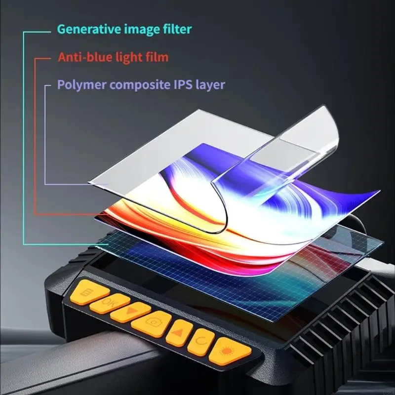 U55A는 기계적 점검을 위한 LED 빛으로 70도 화각 내시경을 방수 처리합니다.