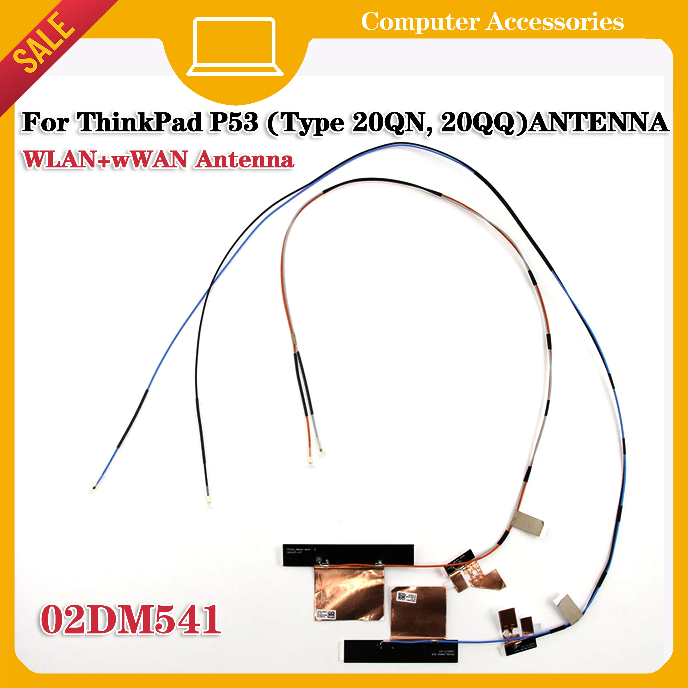 

Для ноутбука Lenovo Thinkpad P53 WIFI + WWAN LTE 4G антенна 02DM541