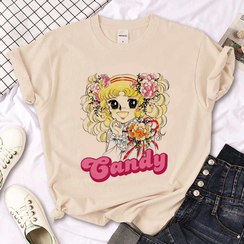 Candy Candy T Shirt Donna Manga Streetwear Harajuku Tee Girl Anime Designer Graphic Clothing