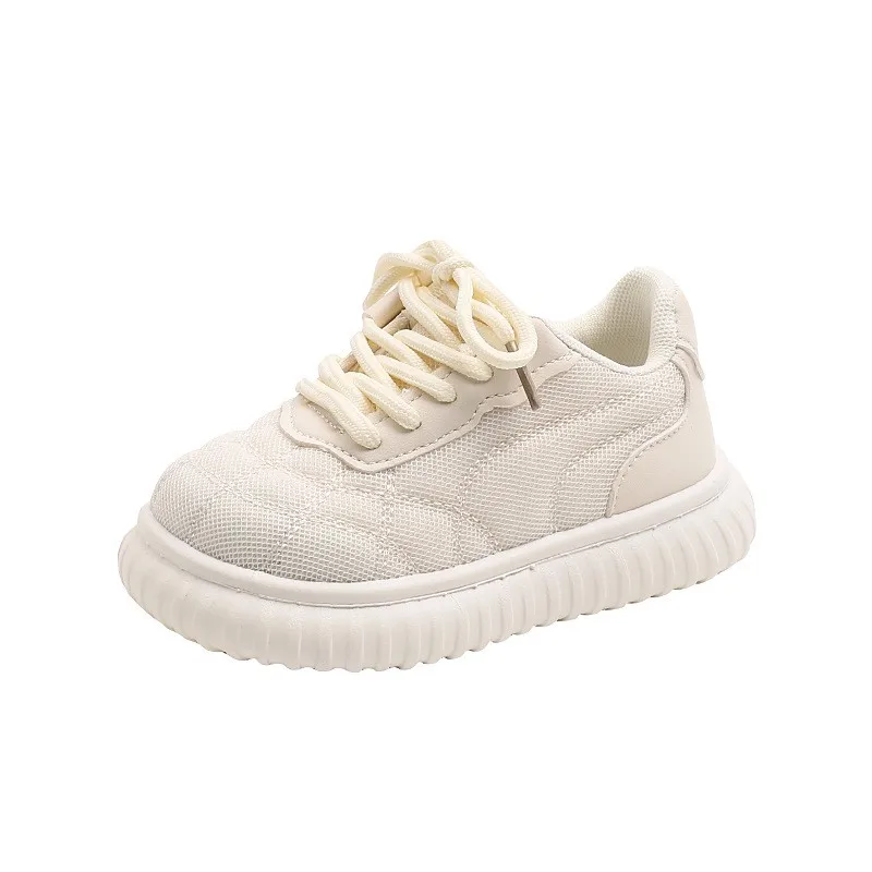 

CUZULLAA New Children Girls Breathable Casual Shoes Fashion Sneakers Size 23-36 Baby Kids Boys Lace-Up Sports Shoes