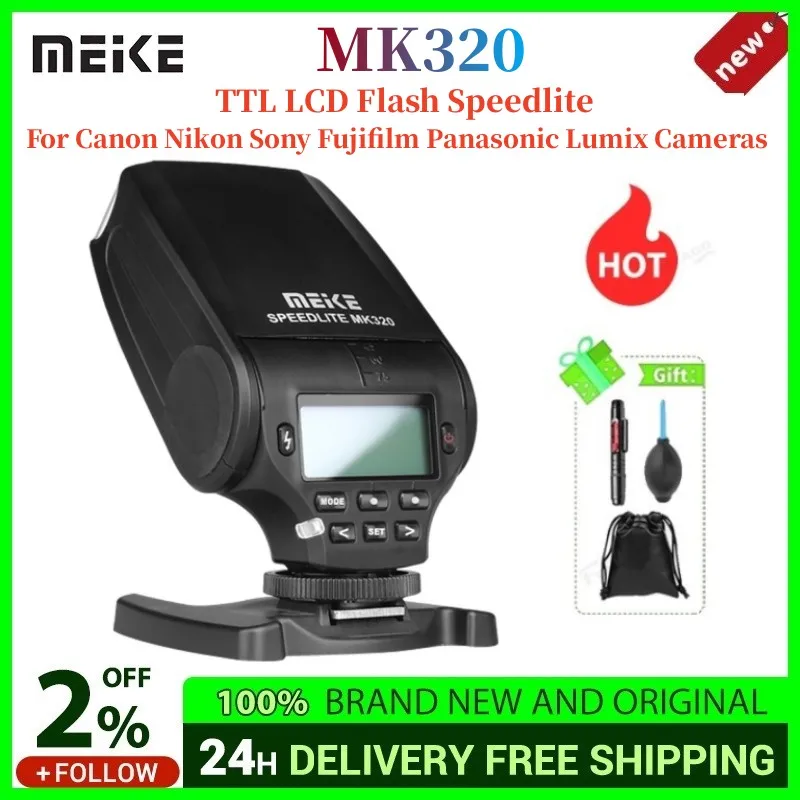 MEIKE MK-320 MK320 MK320-C TTL MIni Flash Speedlite For Canon