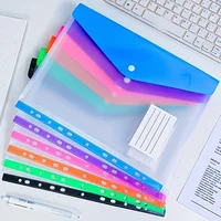 6/12pc A4 Large Capacity Loose Leaf Folders with 11 Hole Binding Rings, Modern PP Material, Expandable Buttons and Label Pockets 5