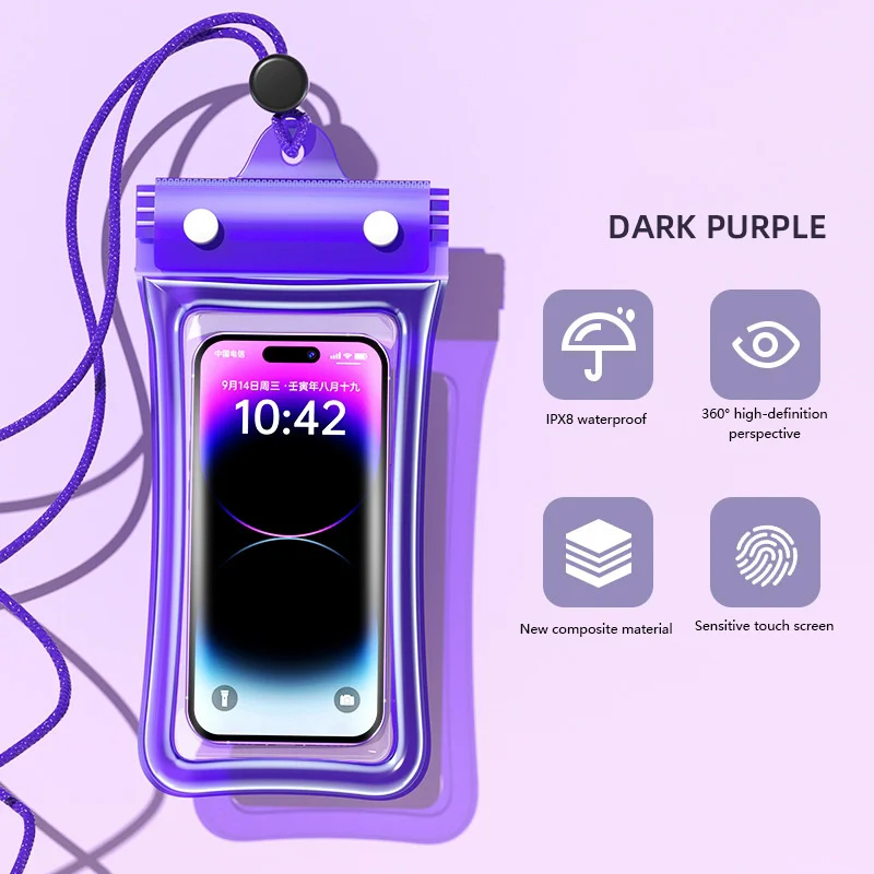 Enhanced Waterproof Floating Airbag Outdoor Phone Case and Protector Bag