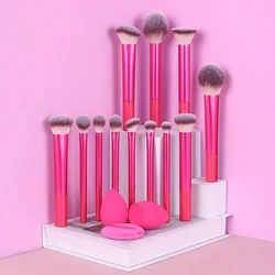 12 - Piece Professional Makeup Brush Set with Versatile Application Tools (Time Purple)