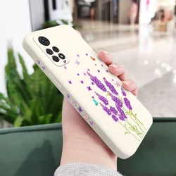 Butterfly Lavender Phone Case Cover for Redmi Note10(10S) (White)