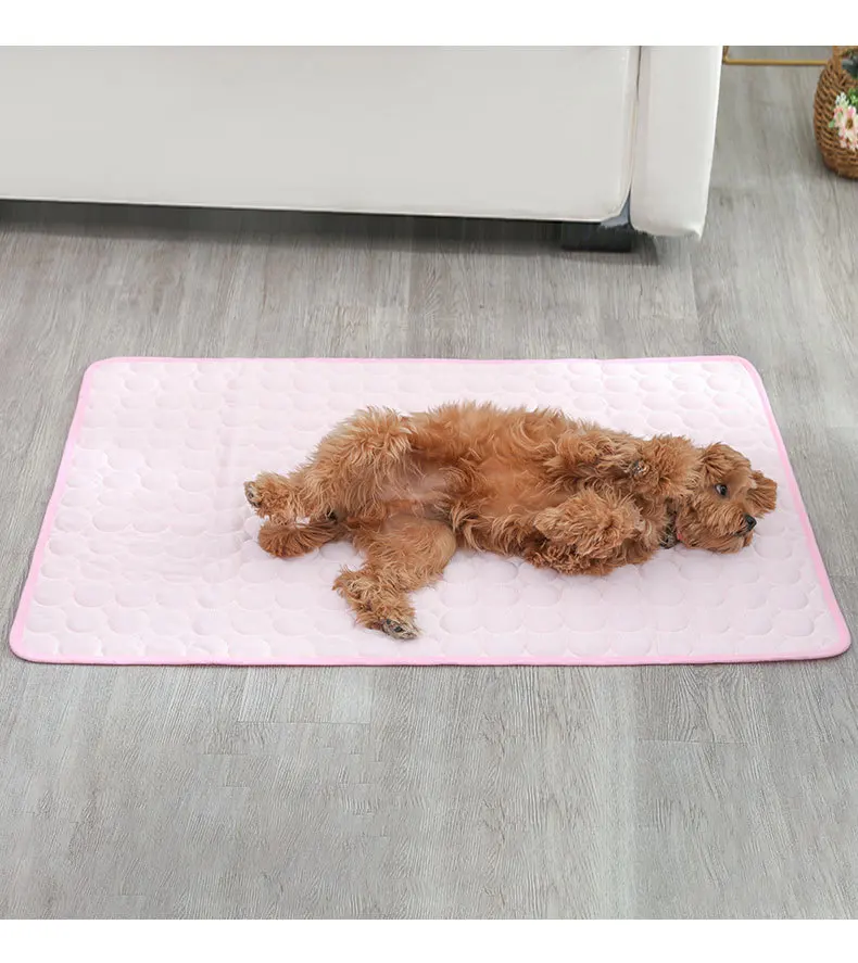 Title 14, Summer Dog Bed Cooling Ice Silk Mat Pet Cat Sof...