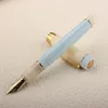 JINHAO 100 Centennial Resin Fountain Pen Color Block EF/F M / Bent Nib Golden Clip Office School Supplies Stationary PK 9019 1
