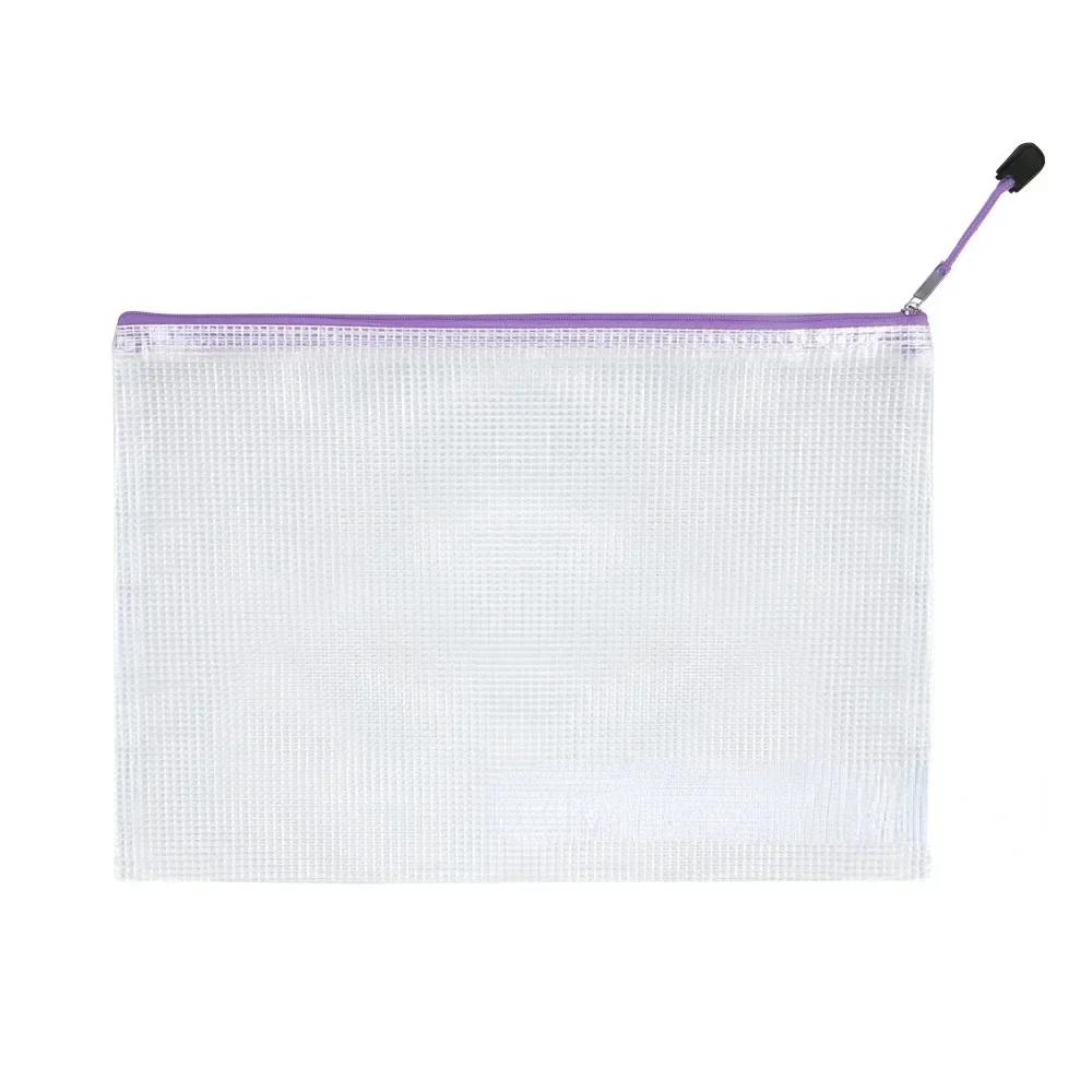thumbnail image 1 of Bolsa de malla con cremallera, impermeable, de plástico, para documentos, multiusos, para viajes, almacenamiento, electrodomésticos de oficina, bolsas para organizar el hogar, 1 of 5