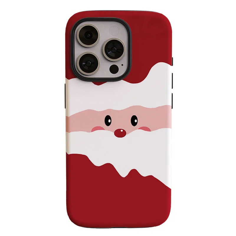 Festive Santa Claus Design 2-in-1 Protective Film Shell Cover