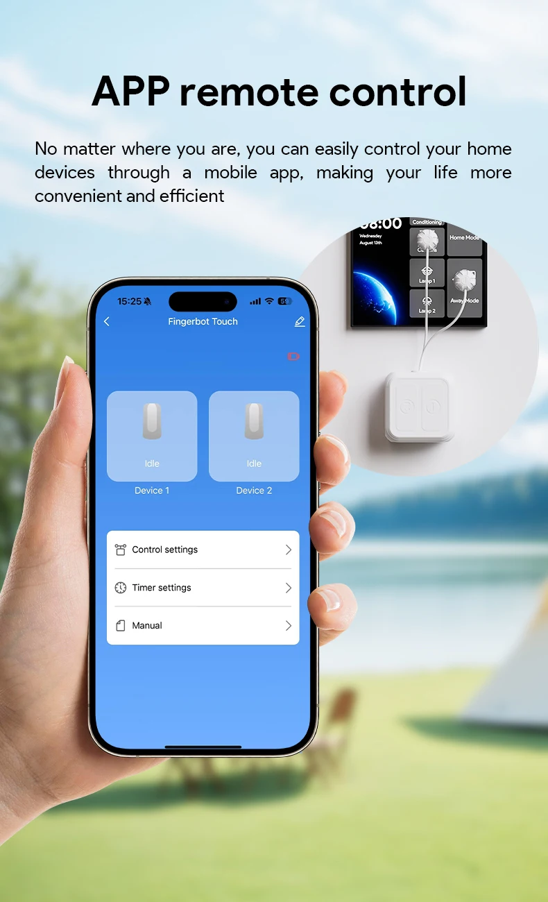Tuya Fingerbot Touch Screens Bluetooth Wireless Touch Switch Robot Remoter Work