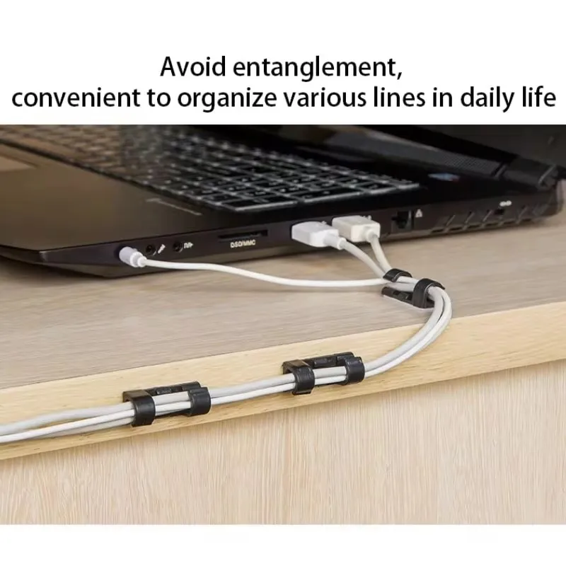 No-punch Cable Manager, Wall Sticker, Traceless Wire Storage, Fixed Self-adhesive Wire Clip, Network Cable Routing Artifact