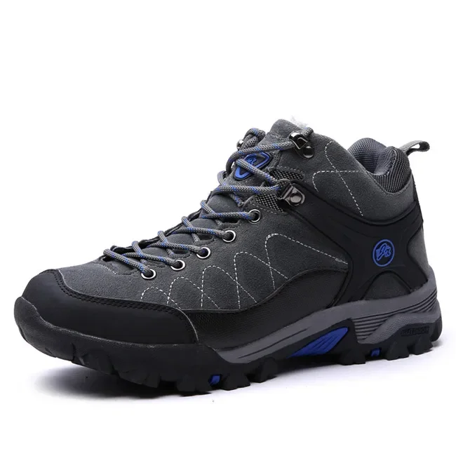 New Men Boots Winter With Fur 2023 Warm Snow Boots Men Winter Boots Work Shoes Men Footwear Fashion Rubber Ankle Shoes 39-45