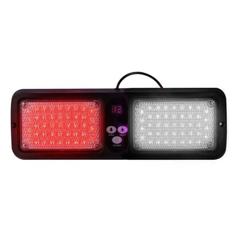 

Car LED Lights Emergency Lamp Flashing Warning Truck Sun Visor 12 Modes