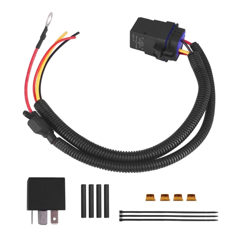 

652F Easy Installation Wiring Harness set Plug & Plays Designs Relays Wiring Kits 68269523AD Replacement Durable for Ram1500