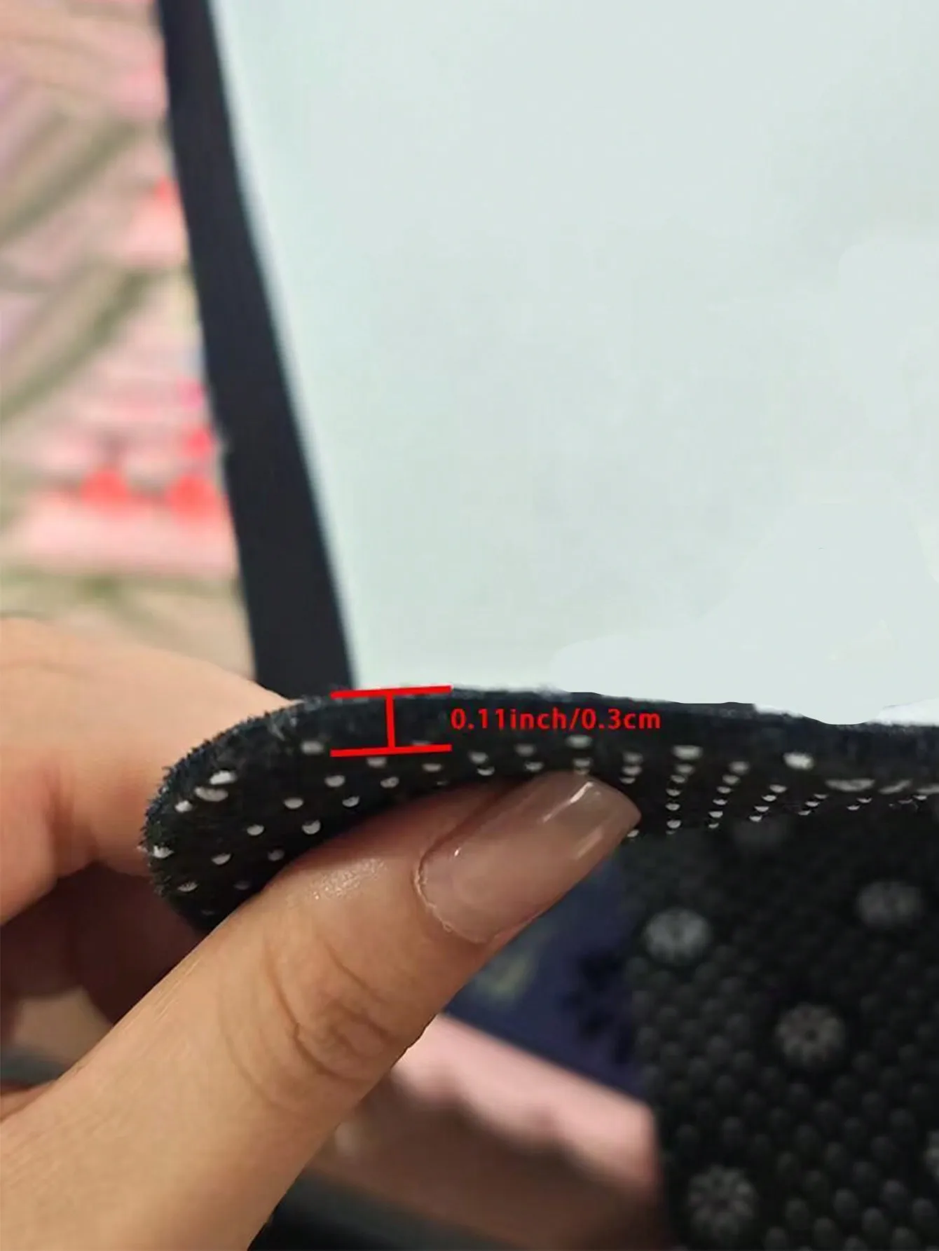 VIKAMA Willkommen bedruckter Teppich, langlebig und waschbar, Fußmatte für den Hauseingang aus Kristallsamt, Schlafzimmer-Eingangsmatte, Heimdekoration – Detail 6