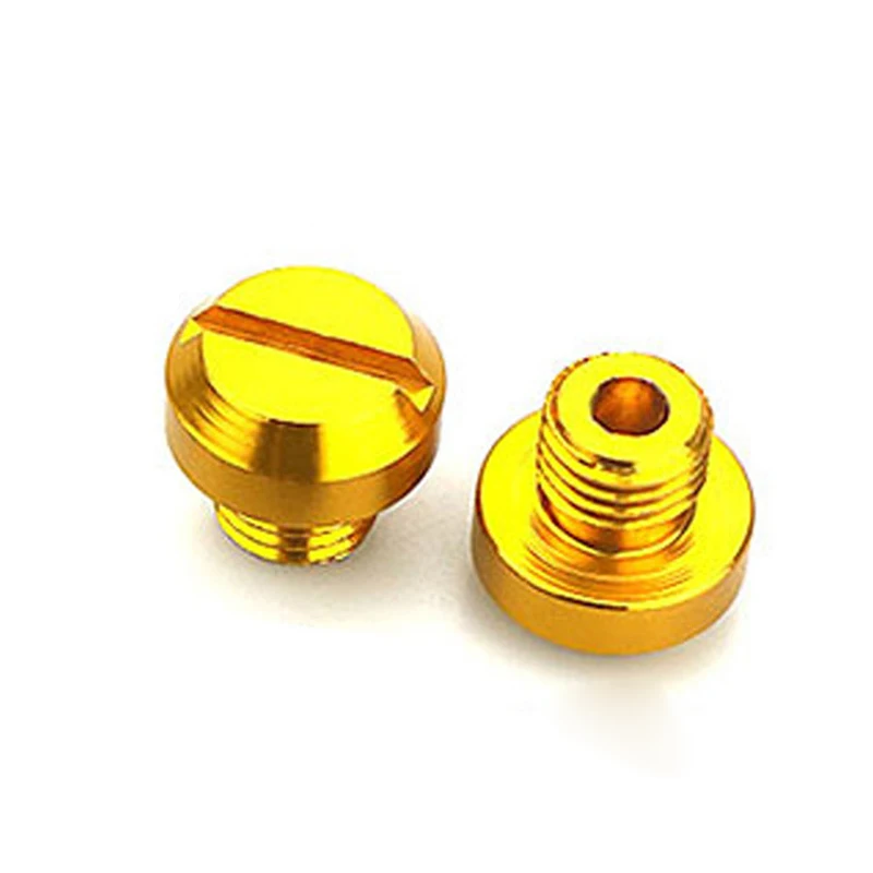 Motorcycle Mirror Plugs 2Pcs Mototcycle Clockwise M10 * 1.25 Mirror Hole Plug Screw For KTM Honda Yamaha Kawasaki Suzuki Car Accessories Mirror Hole Screw