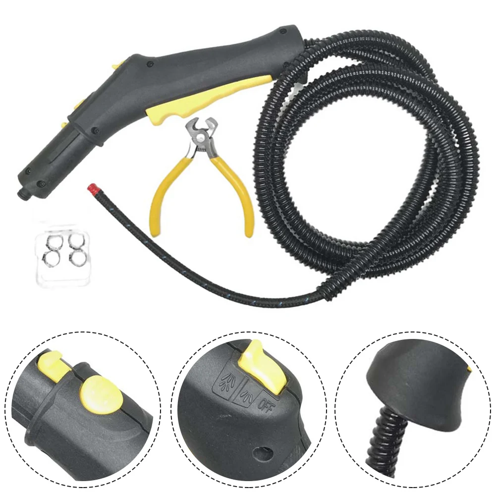 Stoomregelgrepen met slang voor Karcher SC1 SC2 SC3 SC4 voor SC 2500 stoomreinigers vervangingsdeel 4.322-048.3 (1 set * stoomslang