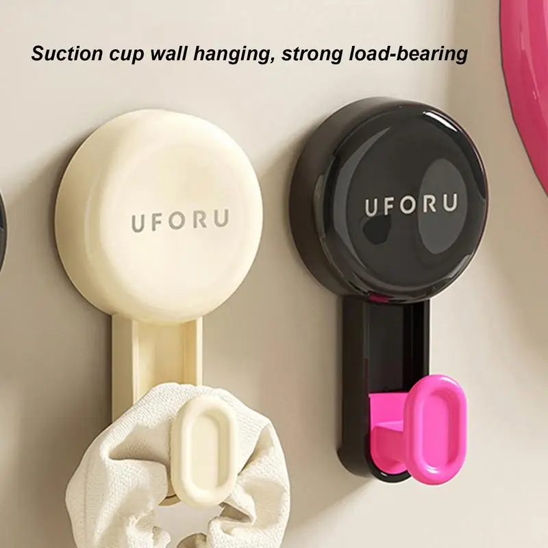 Strong Suction Cup Hooks 2X Loofah Holder Strong Bath Robe Hook Holder Waterproof Heavy Duty For Shower Bathroom Glass Door