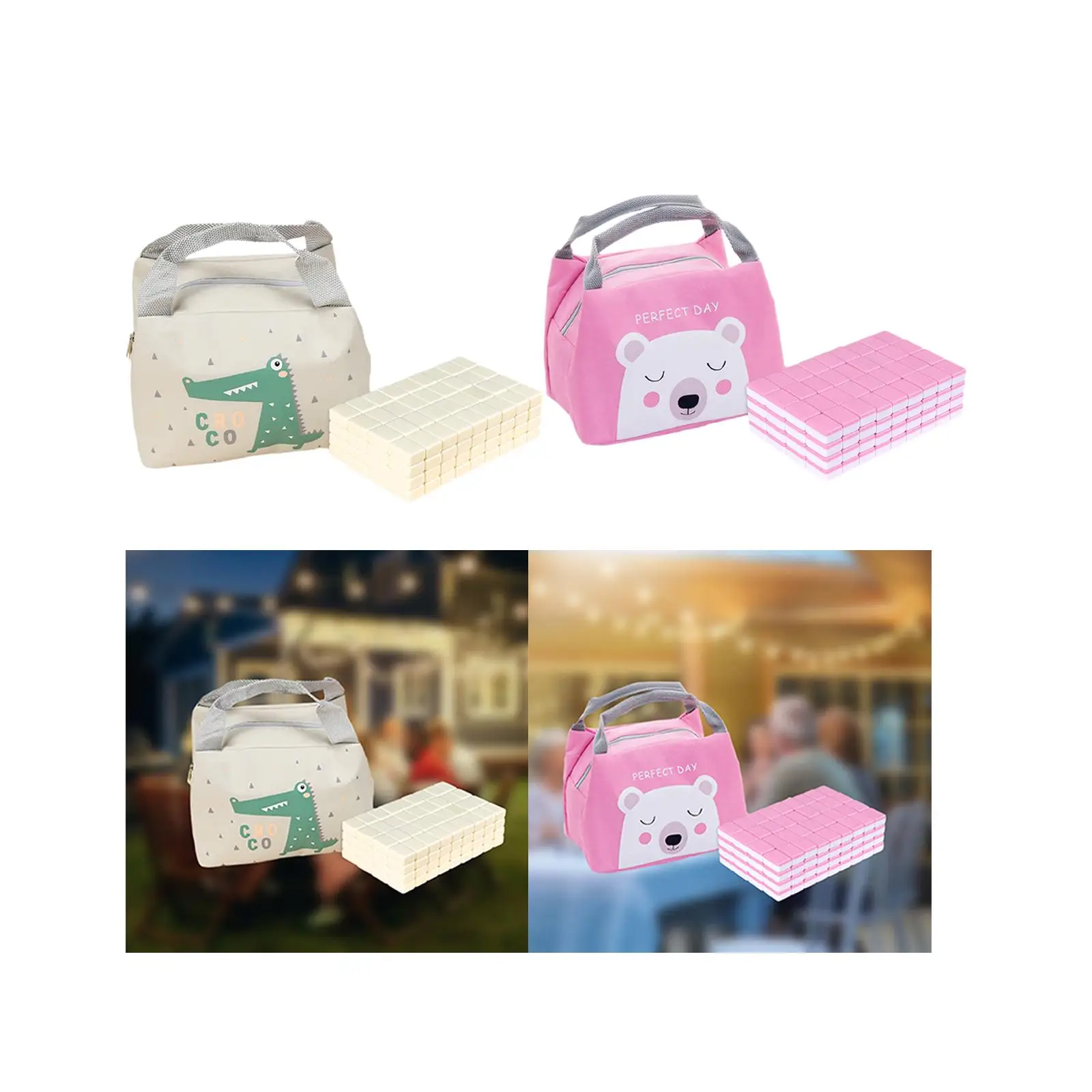 Travel Mahjong Set, Classic Tile Games, Board Game, Portable Mahjong Game,