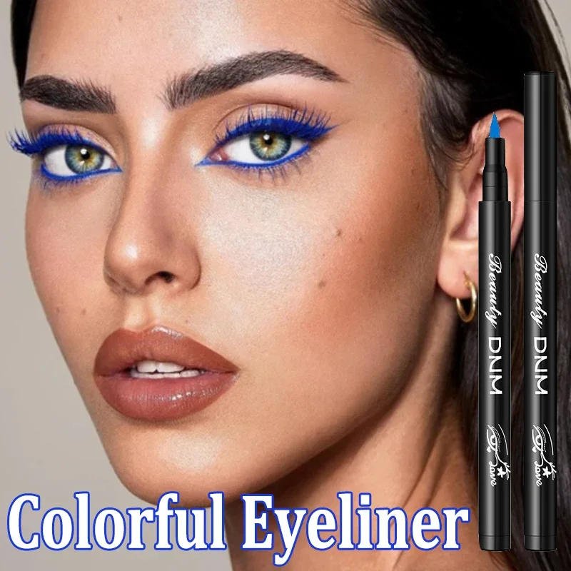 

Colorful Liquid Eyeliner Waterproof Long Lasting Not Blooming Matte Pink Purple Green Neon Eye Liner Create Charming Eye Makeup