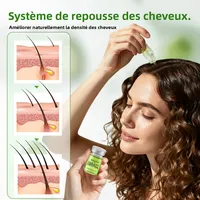 Sérum de soin essentiel pour cheveux, renforce les racines, réduit la perte, prévient la calvitie, nourrit le cuir chevelu, après-shampooing Anti-chute 3