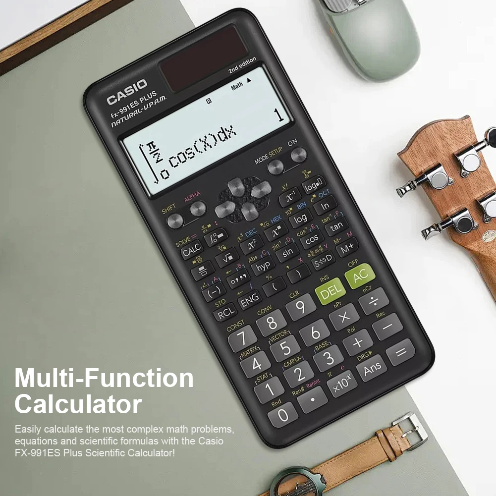 991EX Scientific Calculator Original Digital Large Display 696 Functions For High School University Solar scientific calculator