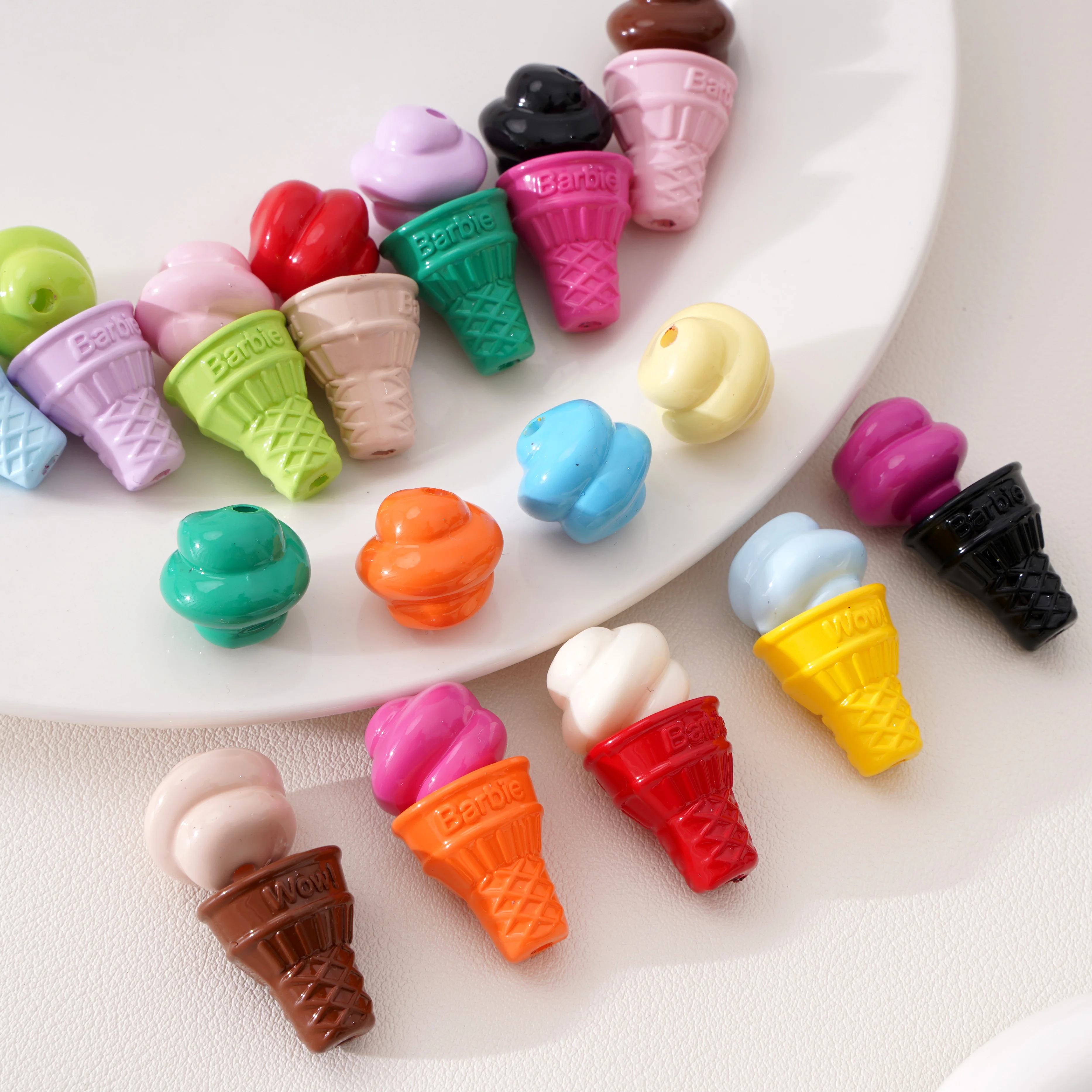 2/10 stücke eis ball Diy Handgemachte Anhänger Perlen Schmuck perforierte perlen Machen DIY perlen dekorative zubehör