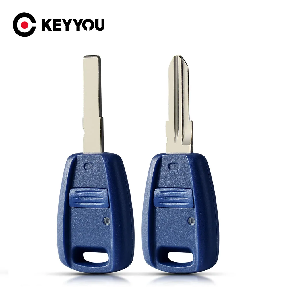 

KEYYOU Key Shell 1 Buttons For Fiat Punto Doblo Bravo Transponder Auto Fob Car Styling Key Case Cover SIP22 Blade/GT15R Blade