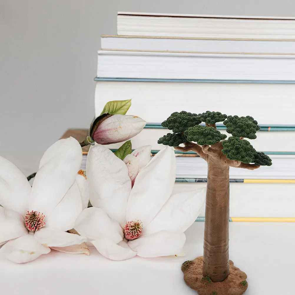 3Pcs 원숭이 바오밥 나무 미니 작은 식물 모델 DIY 풍경 레이아웃 모래 테이블 가짜 나무 건축 풍경 소품