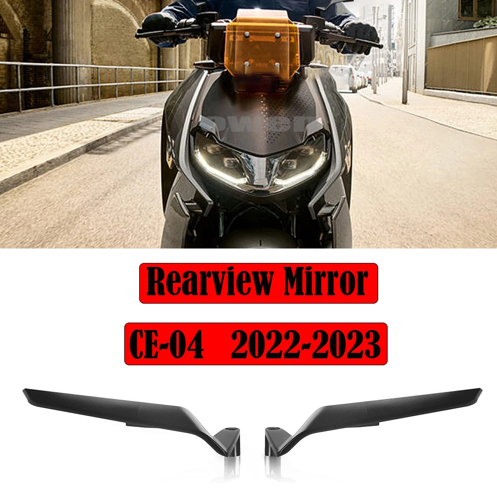 

CE04 Motorcycle Stealth Mirrors Wind Wing Rear View Mirror Adjustable Sports Wing Mirrors For BMW CE-04 2022-2023