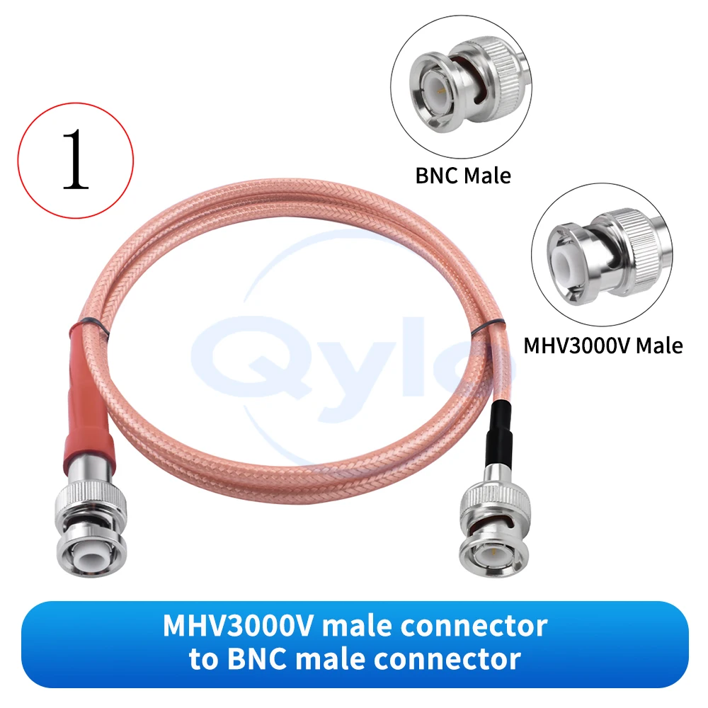 3000V Hochspannungskabel BNC Hochspannungs-Verbindungskabel MHV zu BNC Stecker/Buchse RG142 Koaxial-Testkabel MHV3000V (1 Stück) – Detail 3