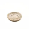 1pcs D12x2.5cm Natural Cave Stone Trinkets Jewelry Plate Marble Tray Aromatherapy Dessert Soap Travertine Vintage 1