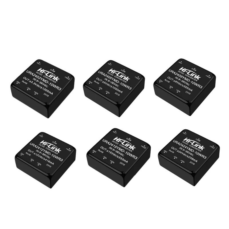 Hilink Kostenloser Versand 5 Stück DC Mini-Stromversorgungsmodul URA24_YMD-10WR3 Ultra-Breitspannungseingang 24V Ausgang 3,3/5/9/12/15/24V – Detail 3
