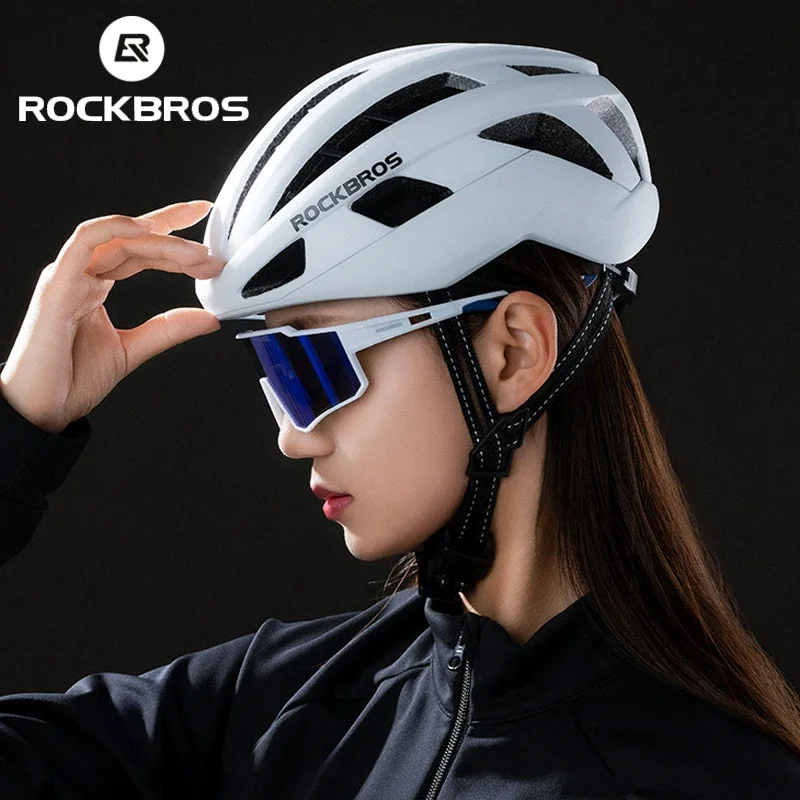 

ROCKBROS мужской велосипедный шлем с магнитной пряжкой профессиональный шлем для дорожного велосипеда для аэродинамической безопасности