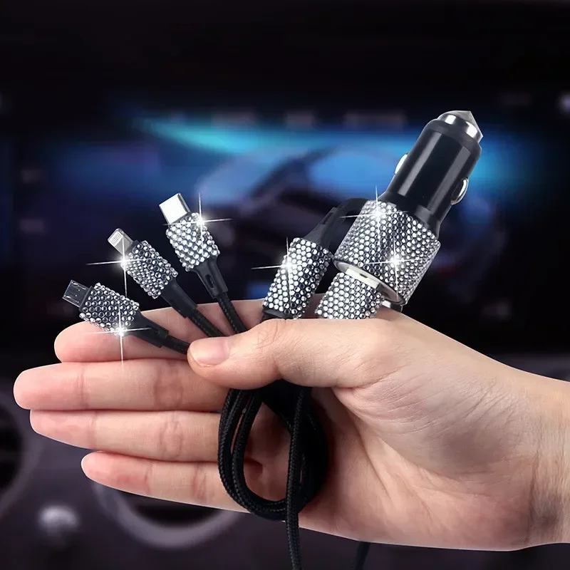 Pink Aluminum Dual Port USB Car Charger for Women