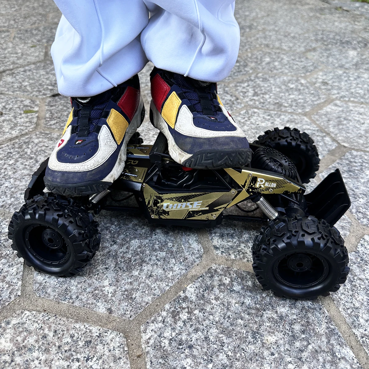 Metal RC Car  40 CM Remote Control Cars Radio Buggy Truck Racing Drift with Led Lights Toys Gift for Boys Girls Children Kid 3