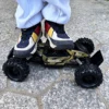 Metal RC Car  40 CM Remote Control Cars Radio Buggy Truck Racing Drift with Led Lights Toys Gift for Boys Girls Children Kid 3